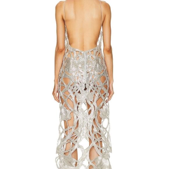 Stunning Silver Cutout Dress - Picture 4 of 5